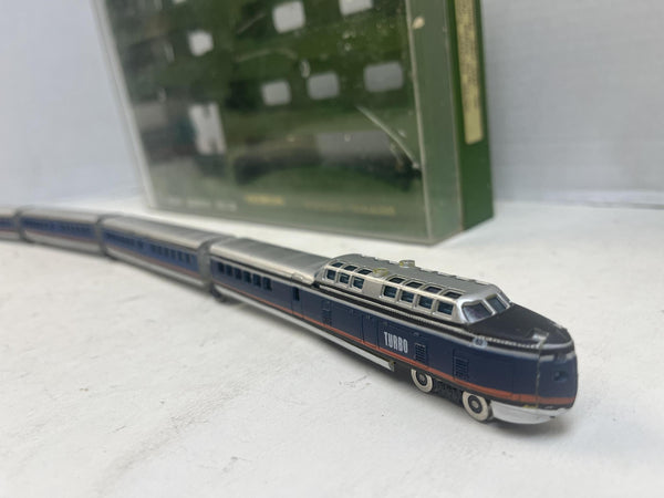Bachmann N Scale United Aircraft Penn Central Turbo-Train Set 4340:2995 Vintage "READ"