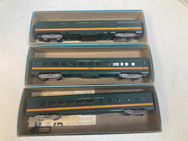 COMPLETE Lot of 6 Athearn Blue Box HO Northern Pacific Passenger Cars - 2 Kits + 4 Built