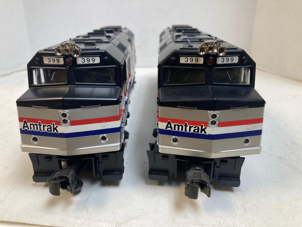 MTH RailKing Amtrak F40PH Powered & Dummy Set #399 - BCR Installed - O Gauge