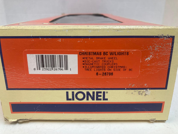 Lionel 6-26706 Lighted Christmas Boxcar – O-Gauge, Lights Work, NIB
