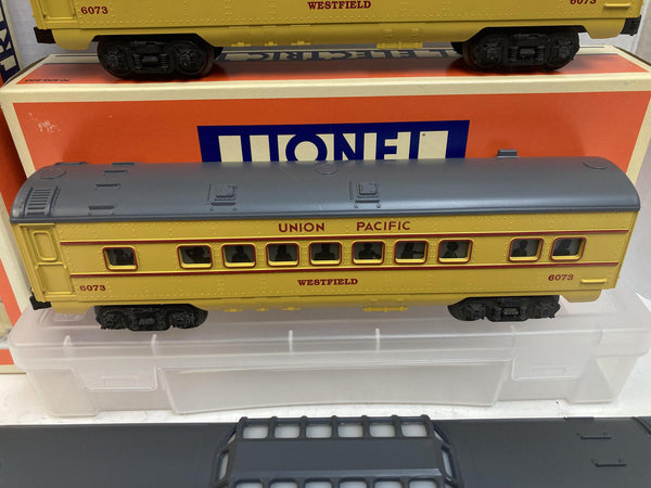 Lionel Union Pacific Passenger Car Lot (4) – 6-16071 New, 6-16072, (2x) 6-16073 – O Gauge