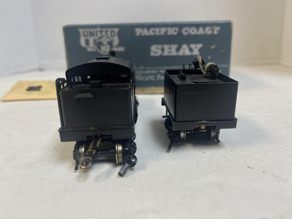 HO Brass PFM United Pacific Coast 3-Truck Shay Factory Painted - Excellent w/ Box