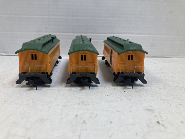 Mantua HO Petticoat Junction C&FW Hooterville Cannonball 3 Passenger Car Lot