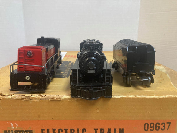 Rare Vintage Marx Allstate 09637 SEARS DOUBLE SET | 1666 Steam & RI Switcher