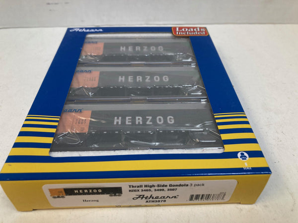 Athearn N ATH3878 Thrall High-Side Gondola 3-Pack HZGX Herzog