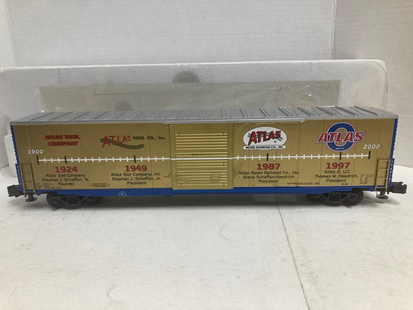 Atlas 50th Anniversary 3-rail ACF 60' S.D. Auto Parts Box Car (#1023) O Scale