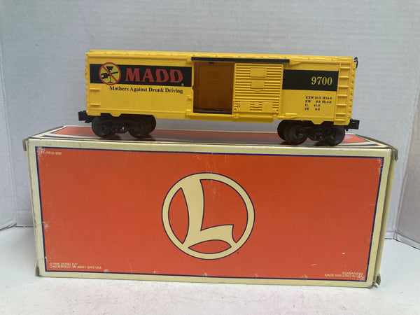 Lionel 6-26239 M.A.D.D Boxcar – O Gauge – Pre-Owned Good Condition