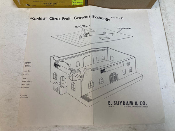 Suydam "Sunkist" Citrus Fruit Growers exchange HO Building Kit 83
