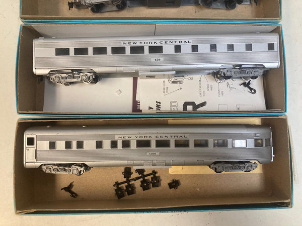 Athearn HO New York Central 4-Car Passenger Lot - Baggage RPO Diner Observation