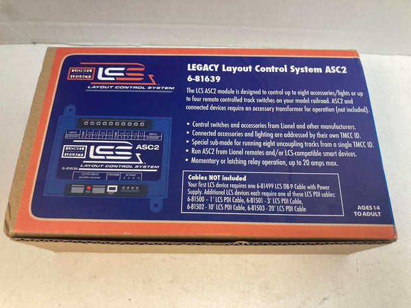 Lionel 6-81639 LCS Accessory Switch Controller 2 (ASC2) *NEW SEALED*