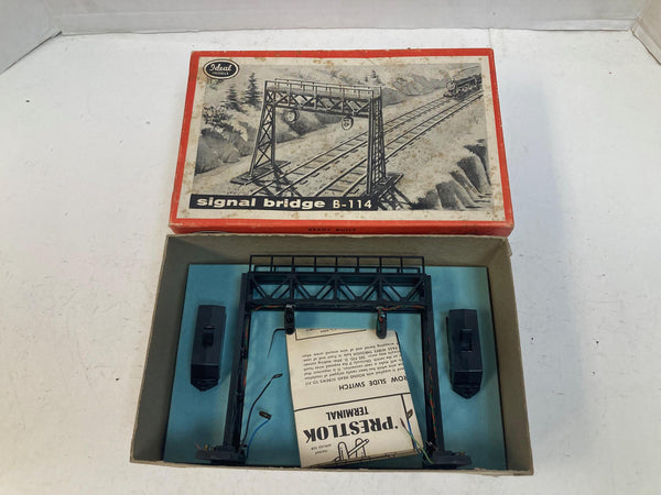Ideal Models HO B‑114 Signal Bridge – Electrically Operating – Vintage 1958 – Pre-Owned, Good