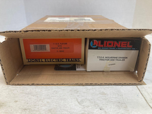 Lionel 6-52040 T.T.O.S. Flatcar & 6-52033 Wolverine Division Tractor/Trailer | NEW