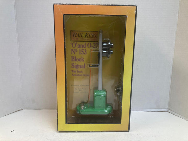 MTH RailKing RK-1034 / 30-1076 #153 Operating Block Signal – O Scale – New in Box (NIB)