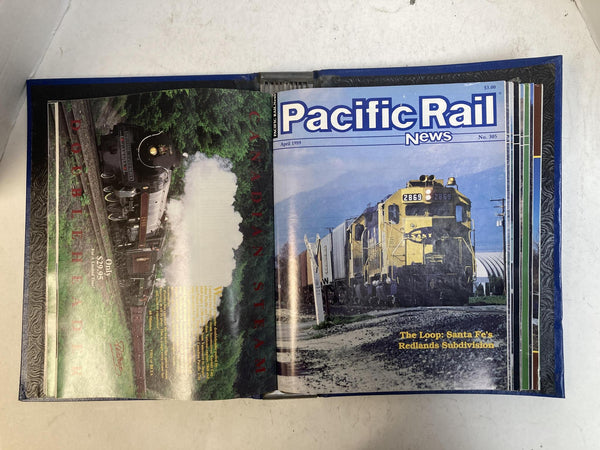 Pacific Rail News Magazine Complete 1989 Year Set in Custom Binder (12 Issues)