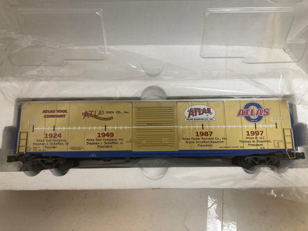 Atlas 50th Anniversary 3-rail ACF 60' S.D. Auto Parts Box Car (#1023) O Scale