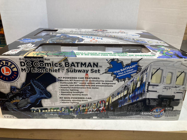 Lionel 6-81475 DC Comics Batman M7 Subway Set - LionChief - NEW Open Box