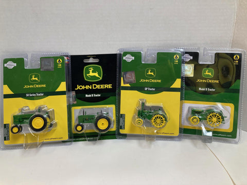 Athearn John Deer Tractor 4 Pack: 50 Series, Model B, GP, Model D (7750, 7751, 7754, 7755)