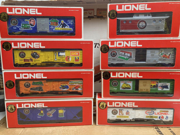 Lionel 75th Anniversary Set: U36B Diesel, Caboose, & 7 Cars (6-7500)-(6-7508)