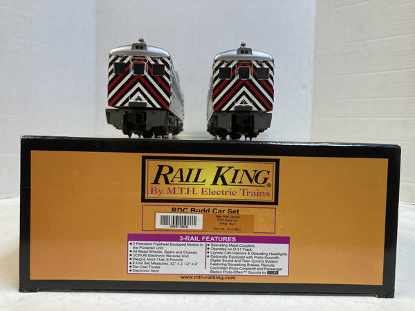 MTH RailKing 30-2182-0 New York Central RDC Budd Car 2-Car Set O Gauge Boxed