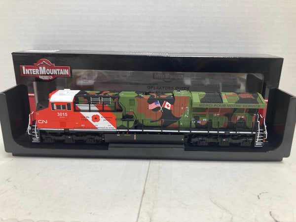 InterMountain Canadian National ET44AC VETERANS HO Scale Loco #3015 (497109-01) - DCC, No Sound