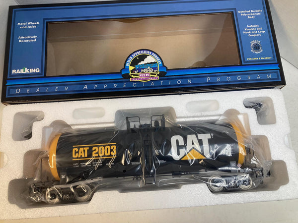 MTH G Gauge 2003 D.A.P. Caterpillar Unibody Tank Car 20-80005D – NOS in Box