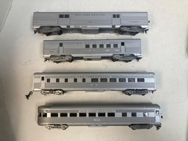 Athearn HO New York Central 4-Car Passenger Lot - Baggage RPO Diner Observation