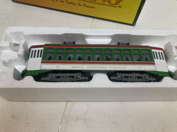 MTH Rail King Christmas Brill Semi-Convertible Trolley (30-5174-1) Sounds