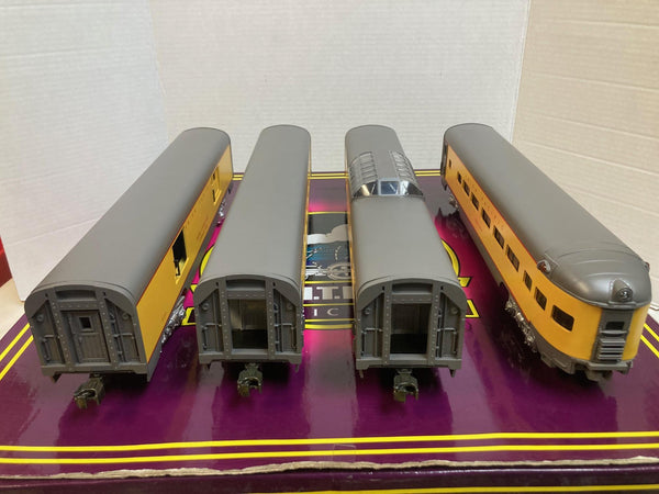 MTH Premier 20-6019 Union Pacific 4-Car 60’ Aluminum Passenger Set - O Scale Boxed