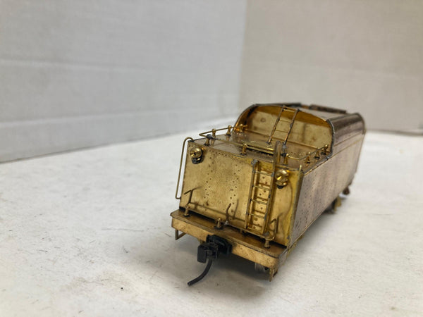 HO Scale Brass (Square-Back) Small Steam Locomotive Tender - 8-Wheel (4-Axle) - Unpainted