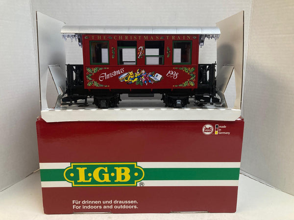 LGB 36078 “The Christmas Train” Passenger Car – 1998 Edition – G Scale – Very Good Pre-Owned Condition