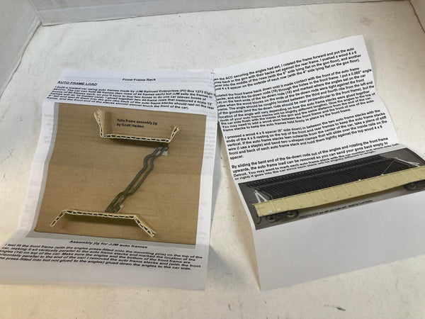Lot of 2 J.J.M. Railroad Enterprises HO Scale Auto Frame Loads - 158 Total - 1 Box Assembled