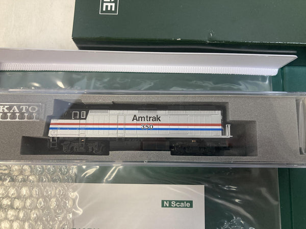 Kato N Scale Amtrak Passenger Train Set – F40PH #350 Locomotive & Superliner I Phase III 6-Car Set