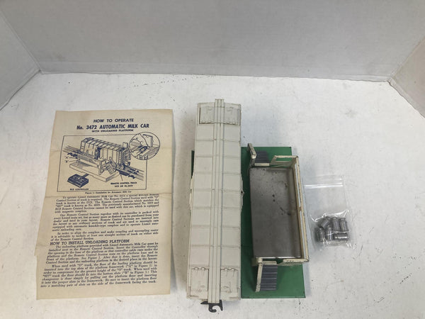 Lionel 3472 Operating Milk Car Set – Postwar O Gauge *WORKS*