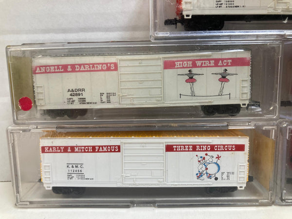 Life-Like N Scale 5-Car Show Lot -- 50' Box Cars -- Pre Owned Great Condition