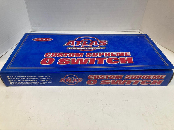 Atlas O 6073 O-72 Right Hand Remote Switch Custom Supreme Nickel Silver 3-Rail