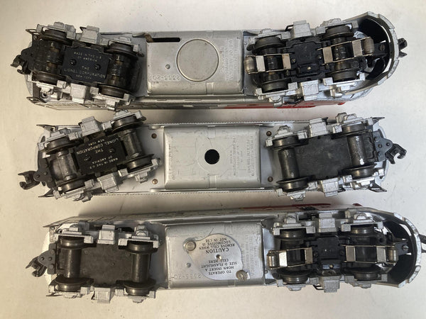 Vintage Lionel 2353 Santa Fe F3 ABA Diesel Locomotive Set – Plastic Vents, Runs Great!