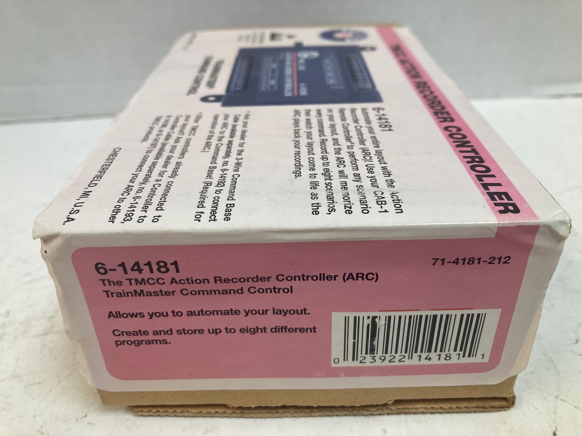 Lionel TMCC Action Recorder Controller 6-14181 ARC – NIB Sealed O Gauge