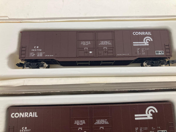 Con-Cor N Scale Conrail 60 Ft Box Car 6 Pack "all have different numbers" (5552 Cars 1-6)