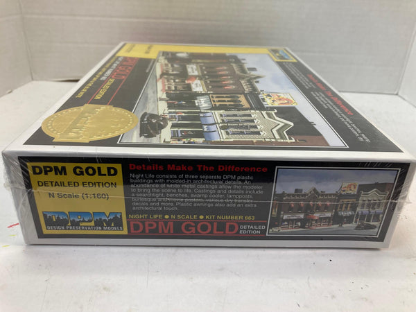 DPM Gold Night Life Kit Number 663 New Sealed N Scale 1:160 199