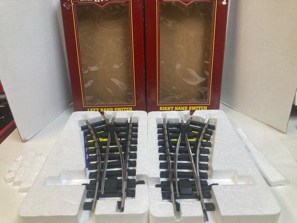 Bachmann Big Haulers G Scale Manual Switch Pair - Left & Right - 94351 94352