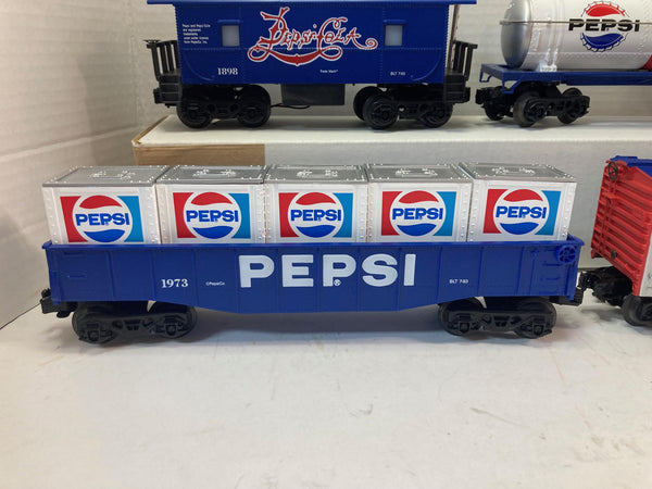 K-Line O Gauge Pepsi Alco Switcher w/ Cars and Caboose Set  (#1993, 1951, 1973, 1962,1898)