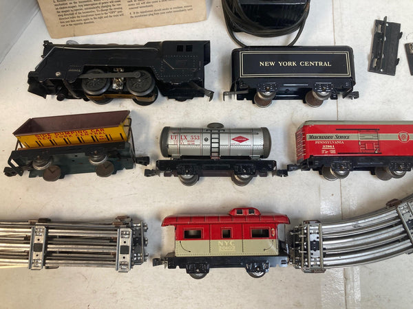 Vintage Marx NYC Steam Freight Set | w/ Original Manual & Box Bottom | EXCELLENT