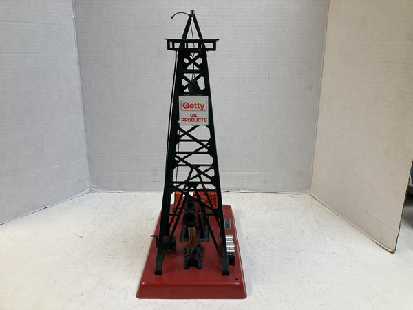 Lionel No. 2305 Getty Operating Oil Derrick & Pumper w/ Barrels & Control Switch