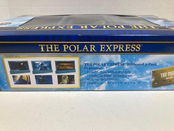 Lionel Polar Express Billboards 3-Pack 2130100-200 – Brand New – 6 Images & 3 Stands – O Gauge