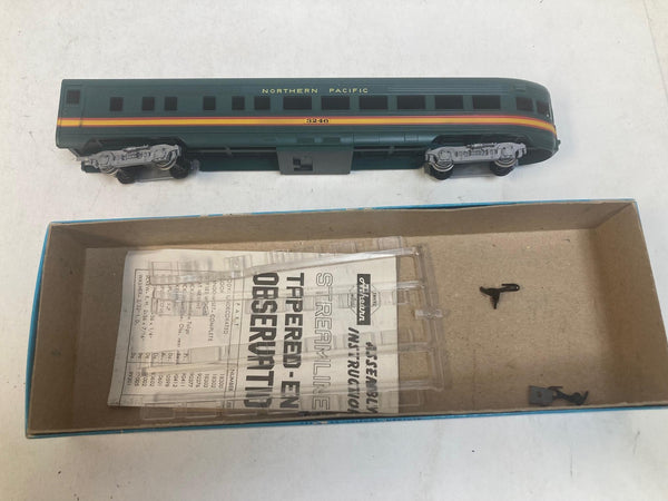 COMPLETE Lot of 6 Athearn Blue Box HO Northern Pacific Passenger Cars - 2 Kits + 4 Built