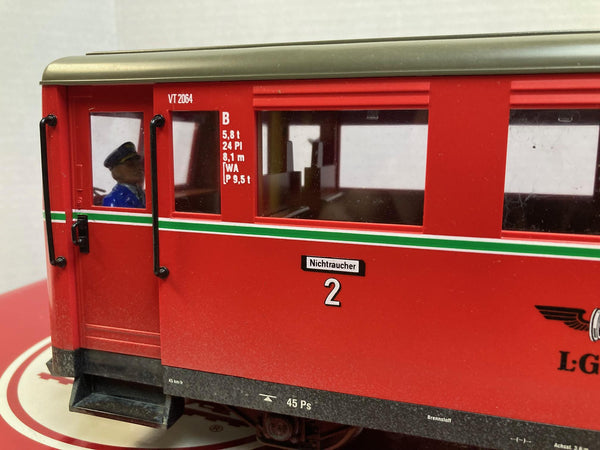 LGB 2064 Triebwagen “Friesland” Railbus G-Scale Pre-Owned Great Condition Weathered w/ Box