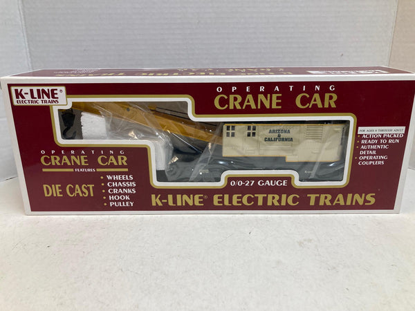 K-Line TCA 43rd National Convention Arizona & California Crane & Boom Car Set K-689103 / K-689104 – 1997 – LNIB