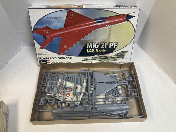 Vintage Airplane Model Kit Lot of 17 (Revell, Monogram, Heller, Matchbox, Airfix, Minicraft) - 1/72 & 1/48 Scales