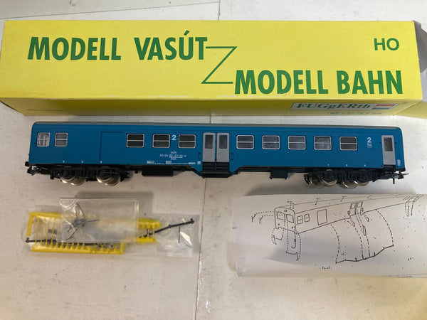 FUGgERth HO Gauge Diesel with 3 Passenger Cars Set Modell Vasut Model Bahn