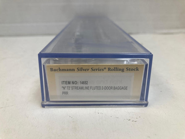 Bachmann N Scale PRR 72' Streamline Fluted 2-Door Baggage Car - NOS